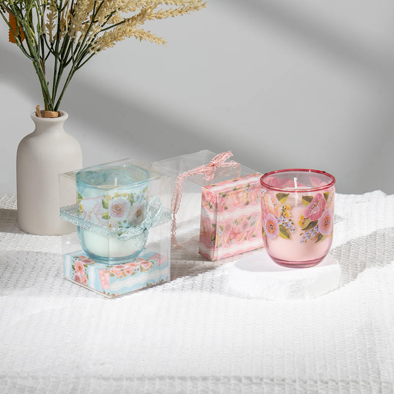 Moederdag ronde glazen beker geurkaarsen-Eco sojakaarsenfabrikant