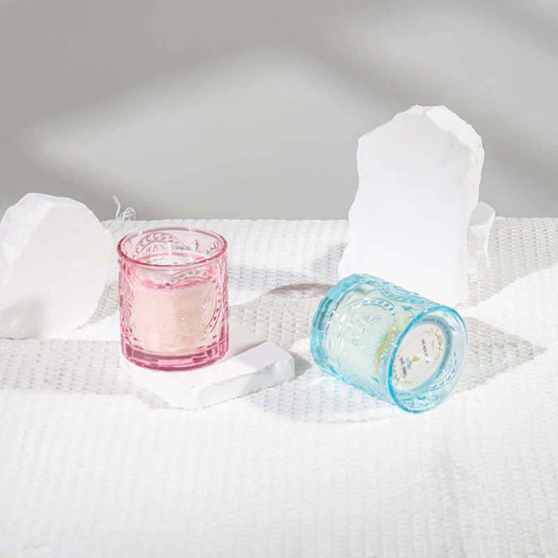 Moederdag sierlijke glazen fles geurkaars - producent van eco-sojawaskaarsen