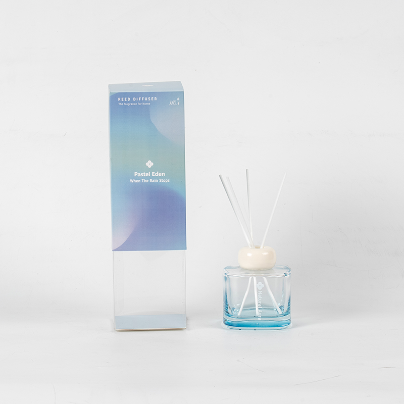 Vierkante helderglazen parfumflesje rietverspreider-aroma diffuser fabriek