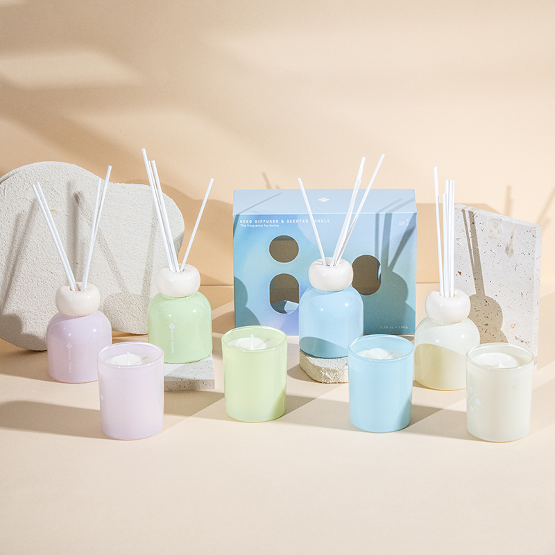 Klassieke ronde aromaset-huisgeurset